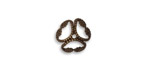 Vintaj Natural Brass Etruscan Bead Cap 5x12mm