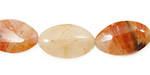 Red Brioche Agate Horse Eye 20x12mm