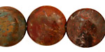 African Rainbow Agate Puff Coin 20mm