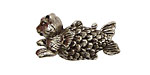 Green Girl Pewter Aqua Cat 15x30mm