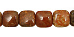Fossil Coral (red) Puff Square 12mm