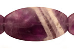 Dogtooth Amethyst Flat Ended Oval 45x25mm