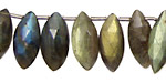 Labradorite Faceted Spears Graduated 7-9x15-18mm