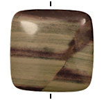Silver Creek Jasper Puff Square 40mm