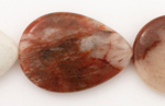 Rose Jasper Flat Teardrop 35x25mm