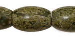 African Green Jasper Large Rice 25x18mm