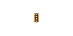 TierraCast Antique Gold (plated) Rococo Square Heishi 6mm