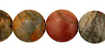 Brazil Wild Horse Jasper Puff Coin 16mm