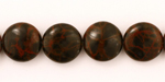 Red Spiderweb Jasper Puff Coin 12mm