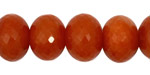 Red Aventurine Faceted Rondelle 12x16mm