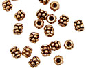 Antique Copper Spacer with Double Beaded Ring 6x4mm