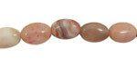 Pink Botswana Agate Flat Oval 12x8mm