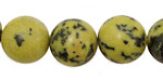 Yellow Turquoise Round 16mm