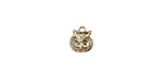 Stampt Antique Pewter (plated) Tiny Owl Face Charm 7x8mm