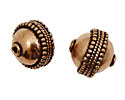 Antique Copper Round with Ribbon Band 16mm