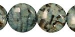 Mystic Blue Feldspath Puff Coin 20mm