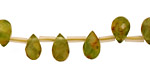 Peridot Faceted Teardrop 5-6x9mm
