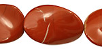 Red Jasper Twisted Oval 30x20mm