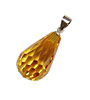 Sunshine Faceted Teardrop w/ hook 12x20mm
