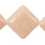 Peach Jade (nat.) Diamond 30mm
