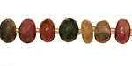 Tourmaline Faceted Rondelle 8-12mm