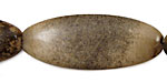 Mexican Painting Stone Flat Oval 47x19mm