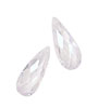 Crystal Clear Faceted Flat Teardrop 7x18mm
