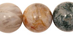 Bamboo Leaf Agate Round 20mm