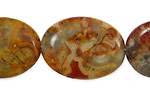 Crazy Lace Agate (red) Flat Oval 30x22mm