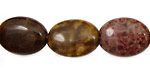 Tiger Jasper Flat Oval 18x13mm