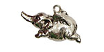 Green Girl Pewter Flying Elephant 15x32mm