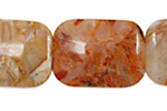 Red Brioche Agate Thin Pillow 30x22mm