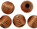 Copper Corrugated Round 16mm