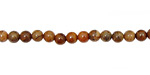 Fossil Coral (red) Round 4mm