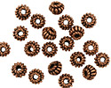 Antique Copper Rondelle with Double Coil 5x7mm