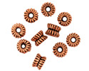 Antique Copper Double Coil Rondelle 5x8mm