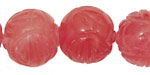Cherry Quartz Carved Round 20mm