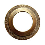 Vintaj Natural Brass Multi Tiered Donut Pendant 40mm