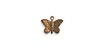 Vintaj Natural Brass Teensie Butterfly Charm 11x9mm