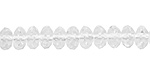 Rock Crystal Faceted Rondelle 8mm