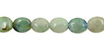 Chrysocolla Quartz Flat Oval 10x8mm