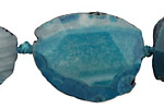 Blue Line Agate Natural Edge Freeform Faceted Slab 25-42x24-31mm