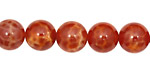 Fire Agate (dark) Round 10mm