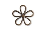 Vintaj Natural Brass Beaded Flower 24mm