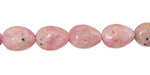 Rhodochrosite (soft pink) Flat Teardrop 12x8mm