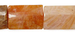 Red Brioche Agate Thin Pillow 25x18mm