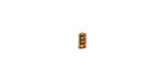 TierraCast Antique Gold (plated) Rococo Square Heishi 4mm