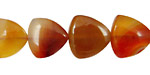 Carnelian (natural) Triangle 15mm