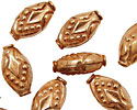 Copper Oval with Carved Arrow 18x11mm
