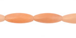 Peach Jade (nat.) Rice 22x8mm